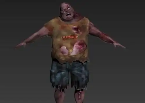 僵尸 胖子 男人 短裤 恐怖 凶残 _o0o0o00123作品_人物异形怪物_cg