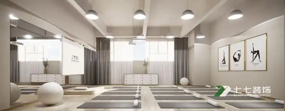 左梵瑜伽长沙校区设计装修