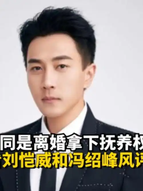 同是离婚拿下抚养权,为何刘恺威和冯绍峰的风评,一个被骂一个被捧上天