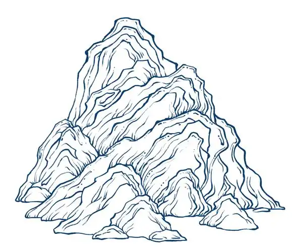 国风插画中的山怎么画?