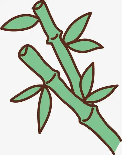 卡通竹子