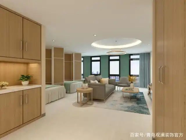 青岛观澜装饰老年活动中心设计案例