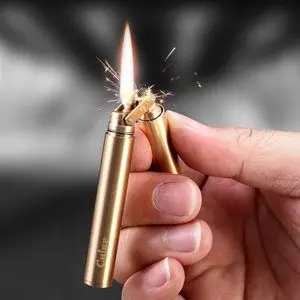 纯铜砂轮打火机图片