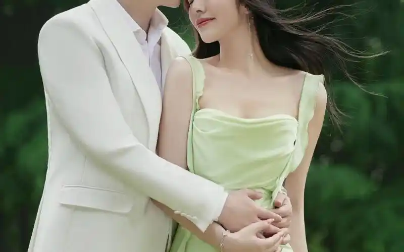 赵露思同款绿野仙踪裙子婚纱照