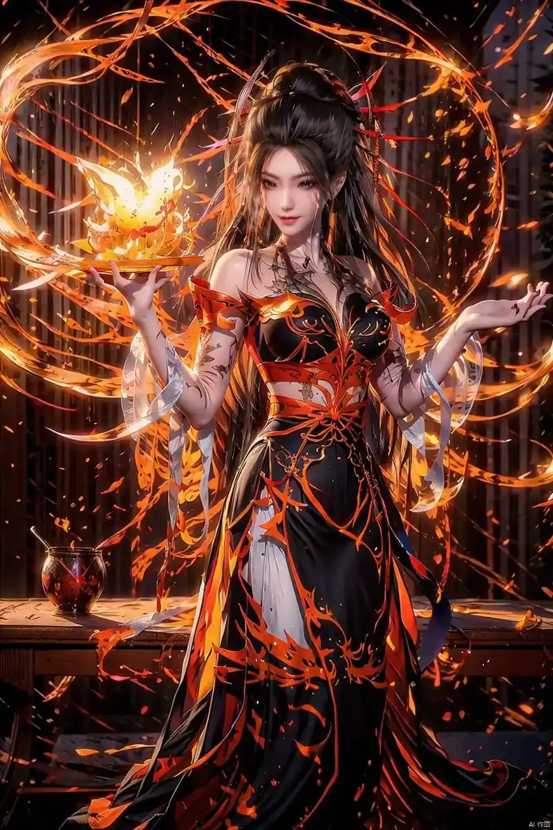 焰灵姬壁纸.#这绝美的宿命感 #仙气十足 #绝美古风 #焰灵 - 抖音