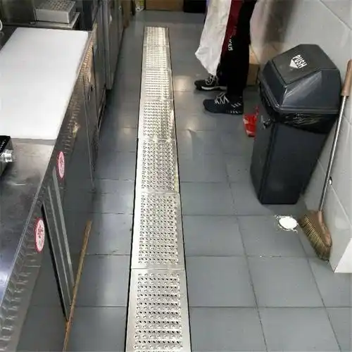 盖板不锈钢地沟饭店厨房水槽下水道防臭排水沟地漏井盖