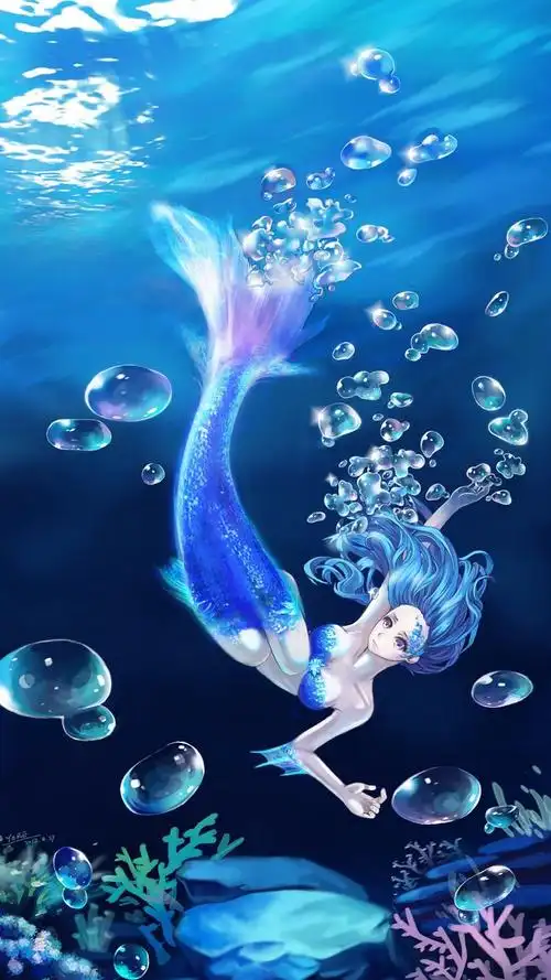 美丽梦幻的美人鱼