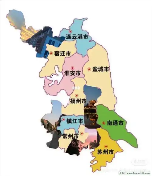 江苏风景地图