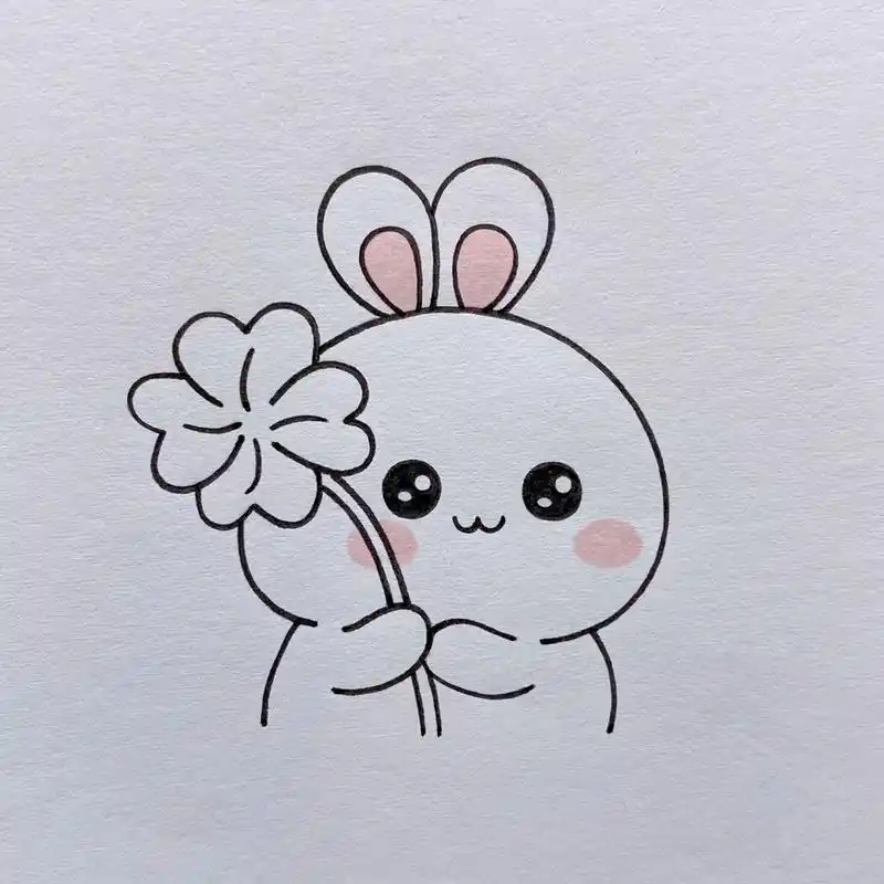 可爱小兔子简笔画教程