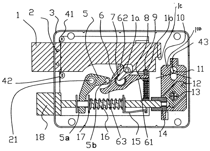 具有旋式弹子锁头的自动安全门锁专利_专利申请于2006