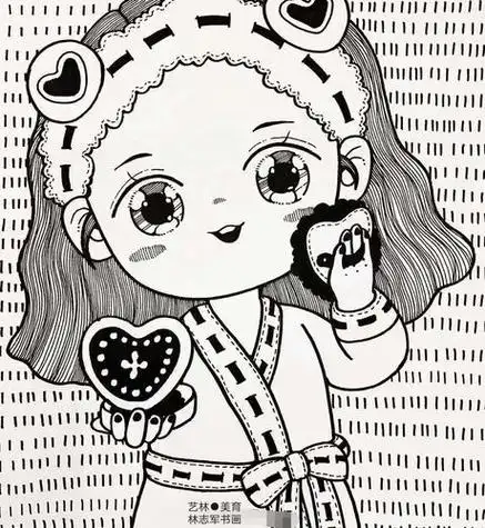 黑白人物简笔画-简笔画-369作文网