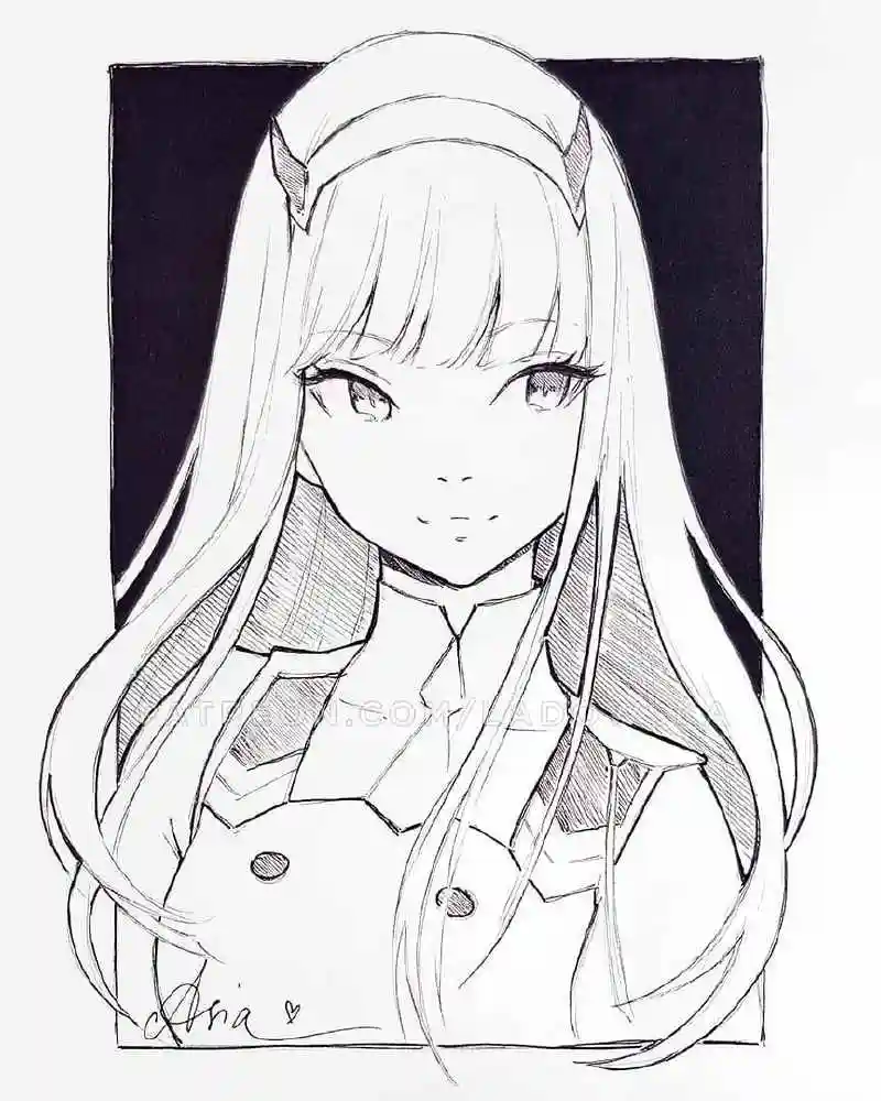 精致的动漫人物线稿图高清,初学者最爱的动漫人物临摹素材