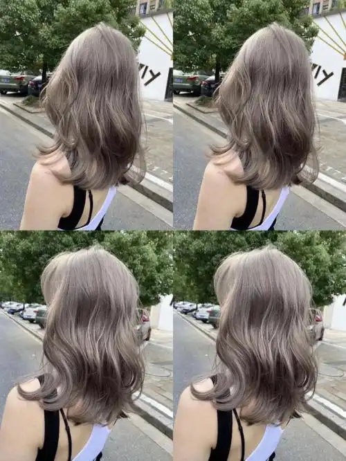 被很多人称赞过无敌显白的奶茶灰发色