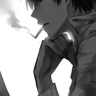 抽烟二次元头像