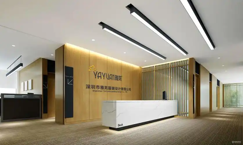 公司实木背景墙装修效果图-保驾护航装修网