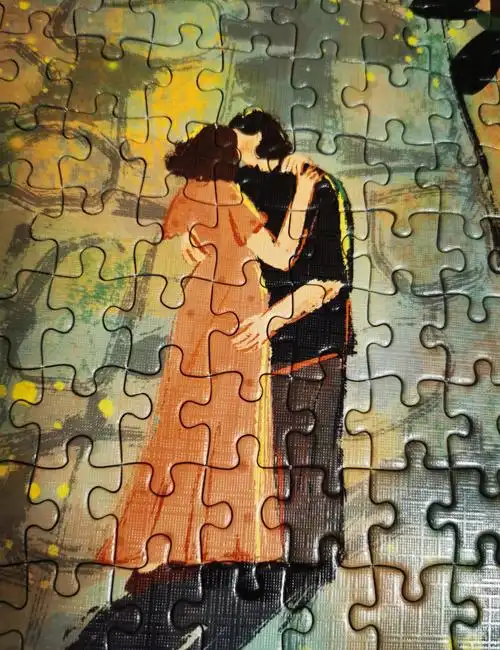 朱鼓励的浪漫正好契合今日主题#我的拼图日常  #关于拼图  #朱鼓励