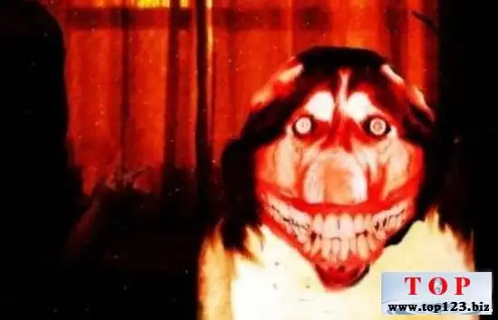 微笑的狗恐怖原图,灵异的smile.jpg其实是ps出来的