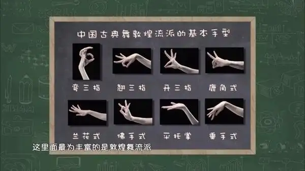 中国古典舞的手舞共有31种手型.