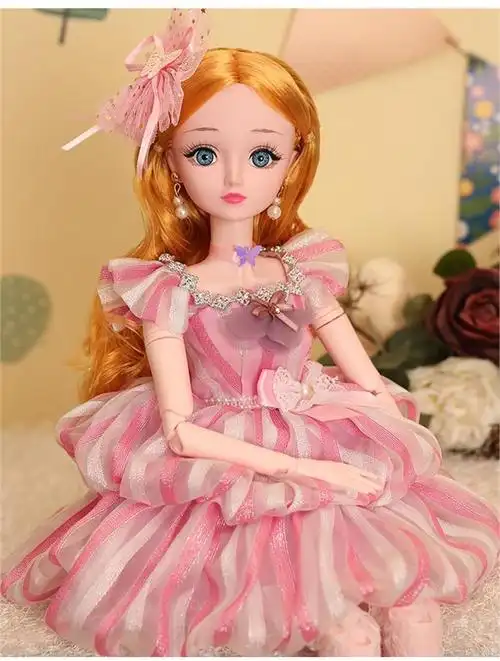 经济型家用小朋友儿童玩具芭比娃娃衣柜公主梦小公主女童仿真娃娃