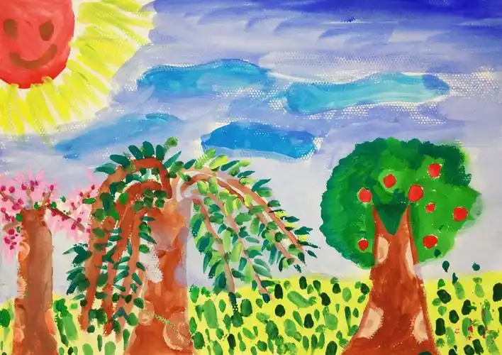 新城区小博士教育绘画作品《春天的颜色》0375-2226678