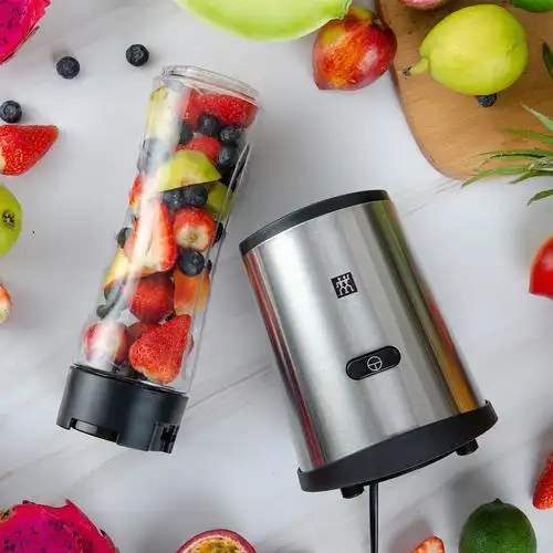 双立人便携式榨汁机家用小型果汁机奶昔手动榨汁多功能