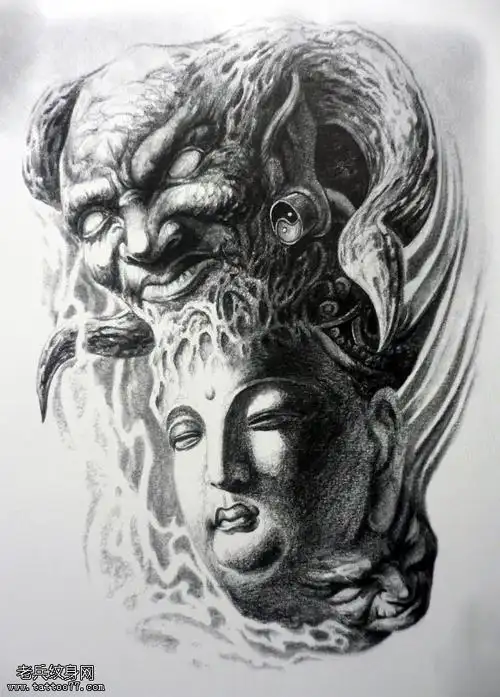 佛与魔纹身