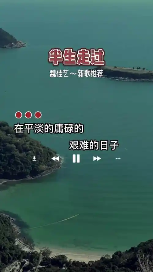 人生没有完美,曲折也是风景,半生已过,学会接受 每天分享好听音乐