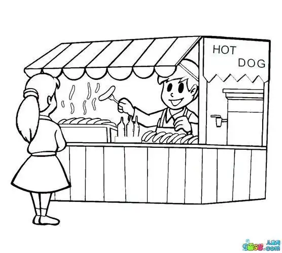 售货员 雇员职业人物简笔画 服装导购员女营业员的简笔画售货员简笔画