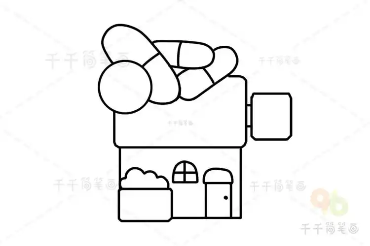 药店简笔画图片