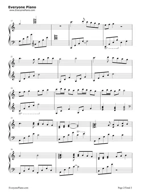 fairy tail メインテーマ-妖精的尾巴ost五线谱预览2