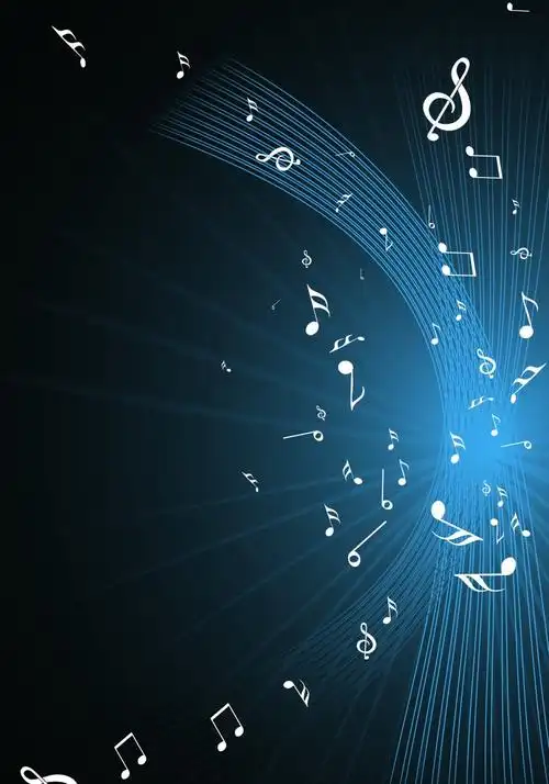 简约音符背景模版