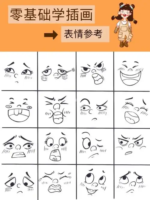 零基础学插画丨生动的表情是成功的一半