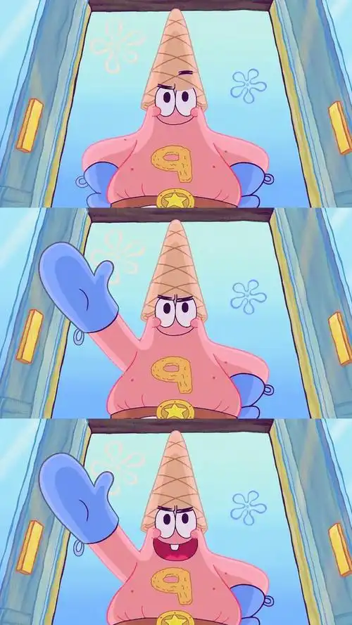 可爱美女,海绵宝宝,派大星,可爱,三格,手机壁纸海绵宝宝三格拼接