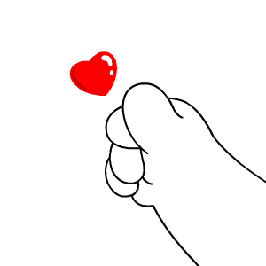 小手比心gif动图