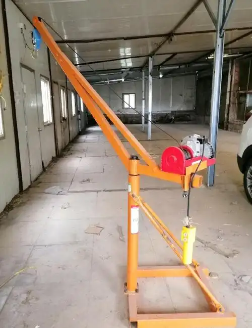 青岛地区转让小型吊机 起吊200 300公斤 30米钢丝绳 全钢芯电机