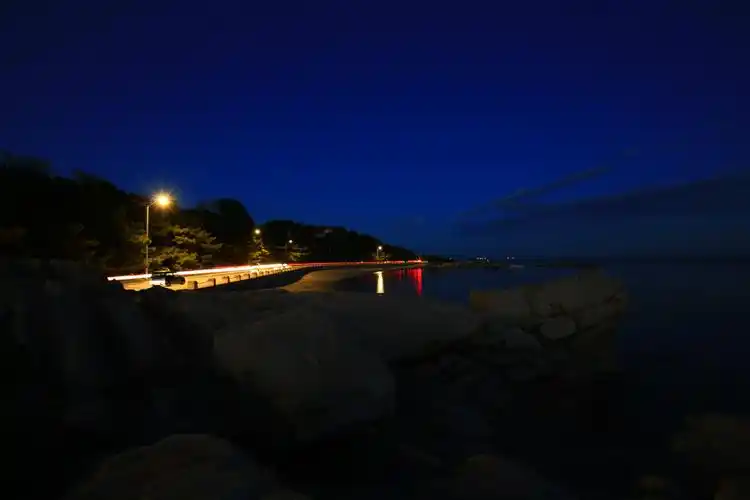 天气不错,北戴河海边夜景随拍