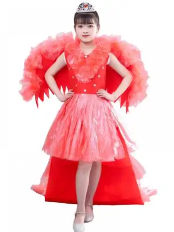 fmzxg 环保时装秀儿童服装时装秀六一环保服装时装秀幼儿园手工材料