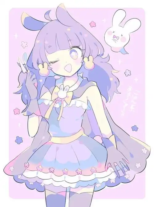 卡通可爱小女孩