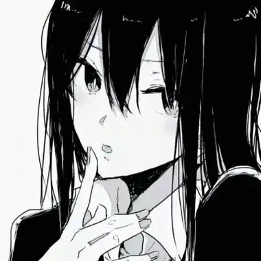 黑白动漫女头/我与旧事归于尽,来_女生头像_我要个性网