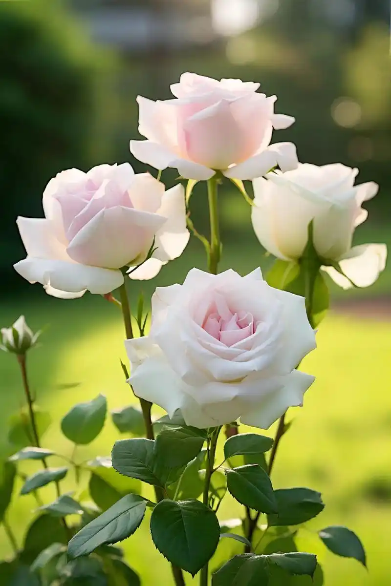 院子里阳光下盛开的玫瑰花!#好看的花一定要分享给你 #抖音带