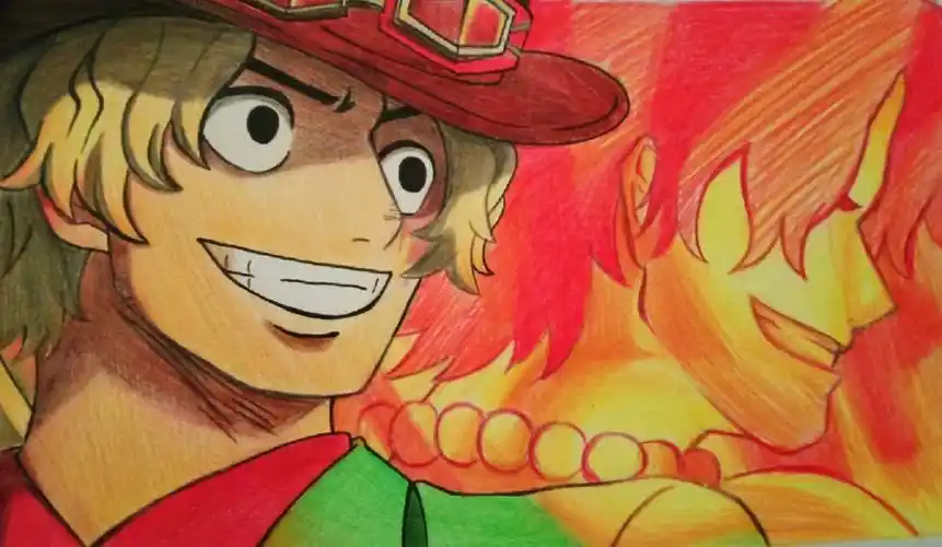 一起追过的海贼王  #萨博  #艾斯  #路飞  #海贼王狂热行动  #画画