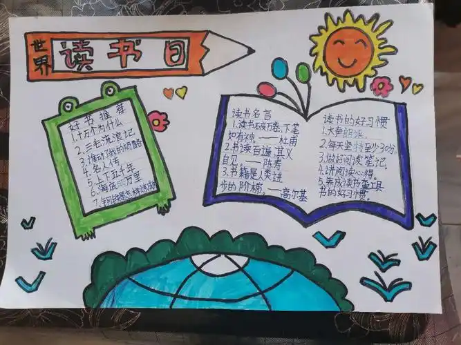 三四班"好书相伴,同心抗疫"海报展