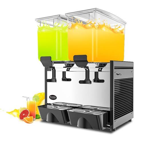 商用冷饮机自助饮料机冷热双缸果汁机全自动奶茶机dkx15x2lr