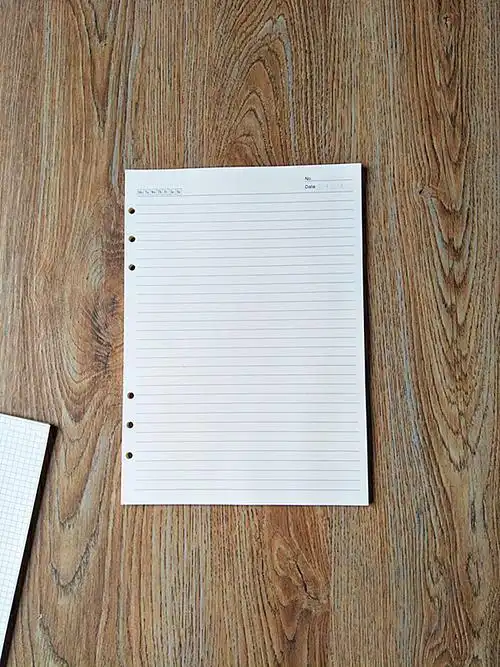 笔记本内芯 手帐活页纸 内芯笔记本芯内页a4六孔横线 方格 牛皮纸