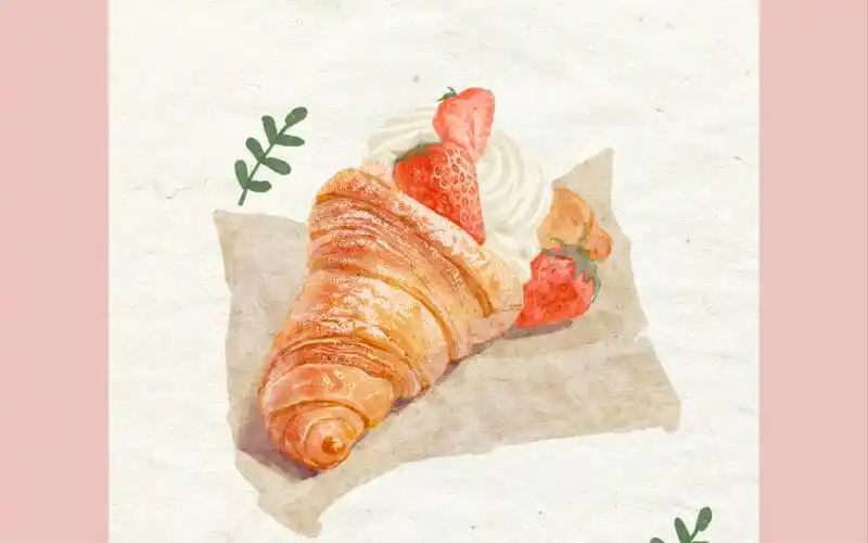 ipad绘画|procreate水彩风甜品绘画过程|一起来画好吃的甜品吧