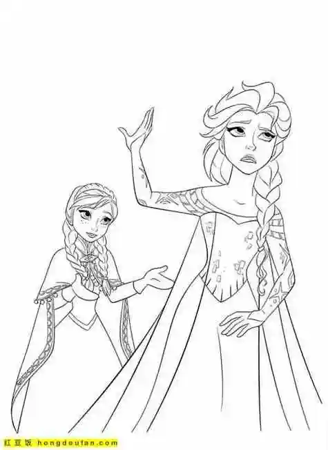 冰雪奇缘艾莎简笔画步骤