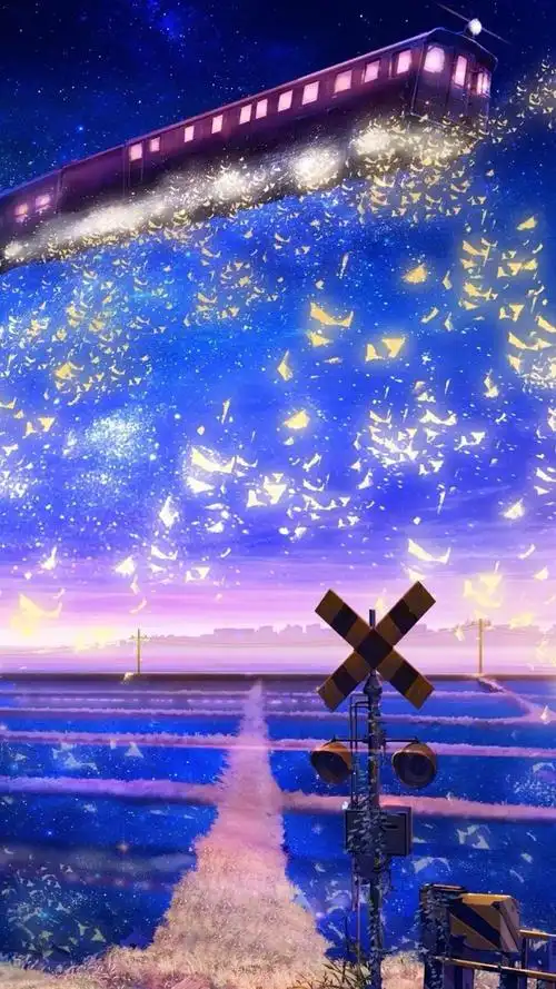 唯美动漫场景插画,高清图片,手机锁屏桌面-壁纸族