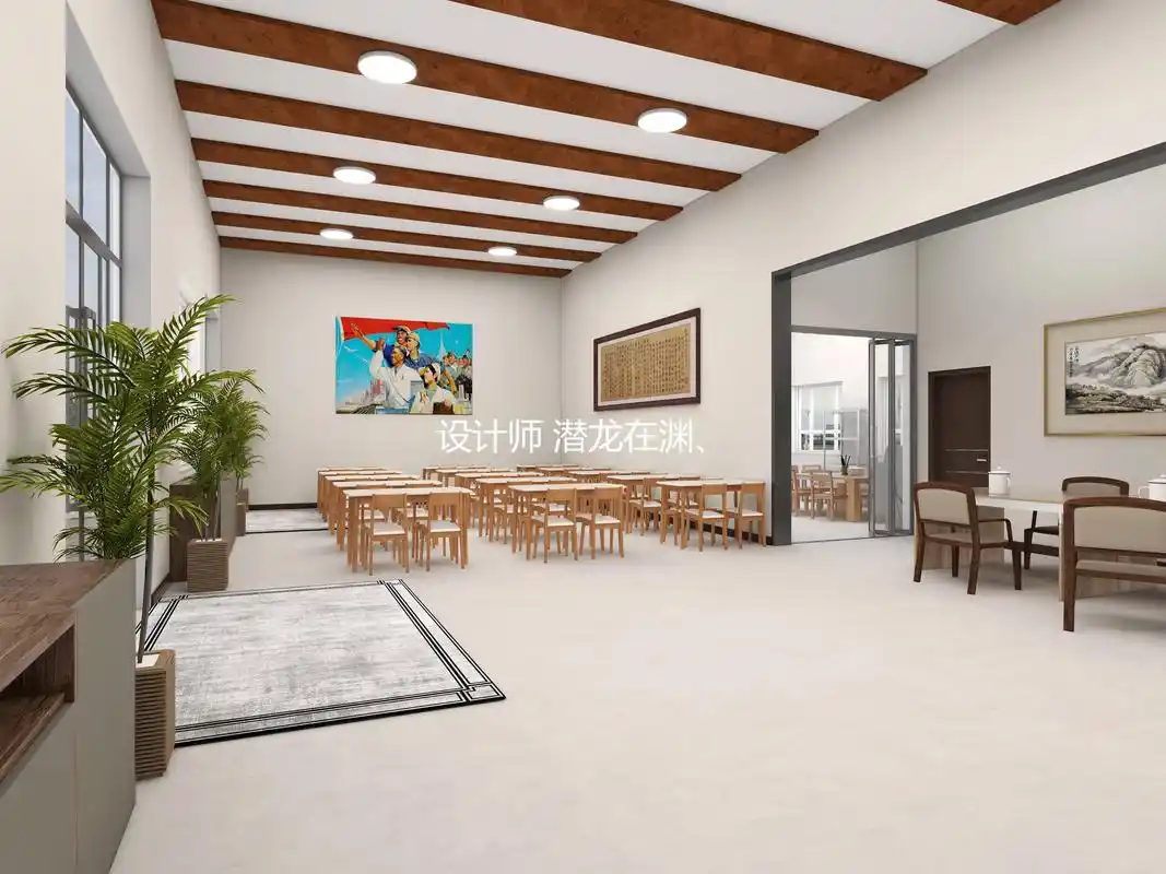 520平米老年活动中心.#工装设计 #装修 #全屋定制 #室 - 抖音