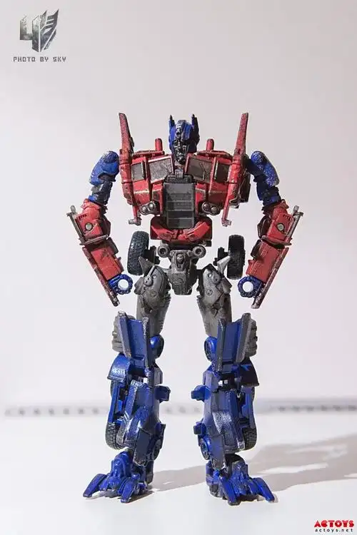 milk 版 v级平头卡车战损擎天柱实物图及对比图