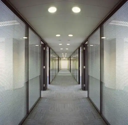 苏州办公室磨砂玻璃隔断 内置双玻百叶隔断苏州灿宇